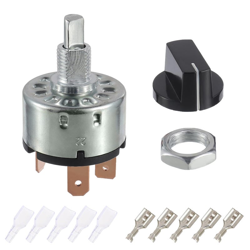 EPLZON 12A 250V/16A 125V Rotary Switch 4Position 3Speed Fan Heater Speed Selector Switch with Knob and terminals - Image 1